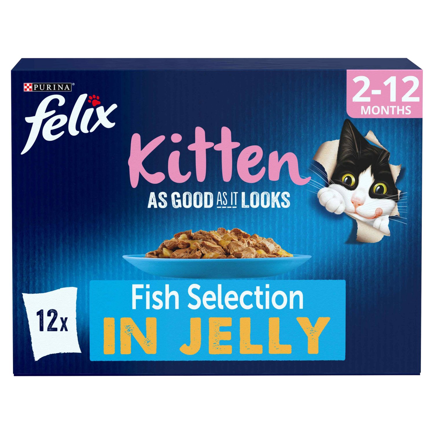 Felix Favourites Selection in Jelly Cat Food 12 Pack (100 g)