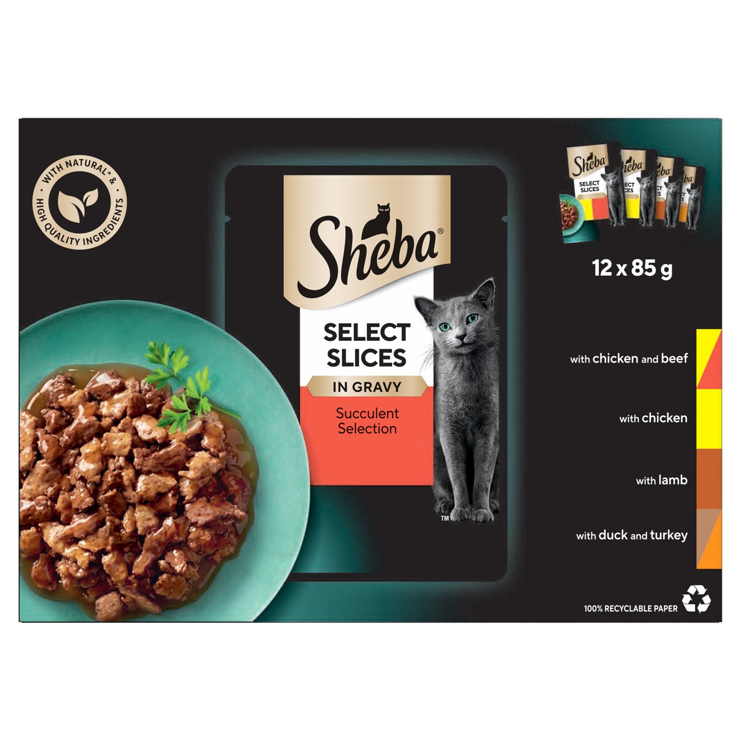 Sheba Select Slices in Gravy Cat Food 12 Pack (85 g)