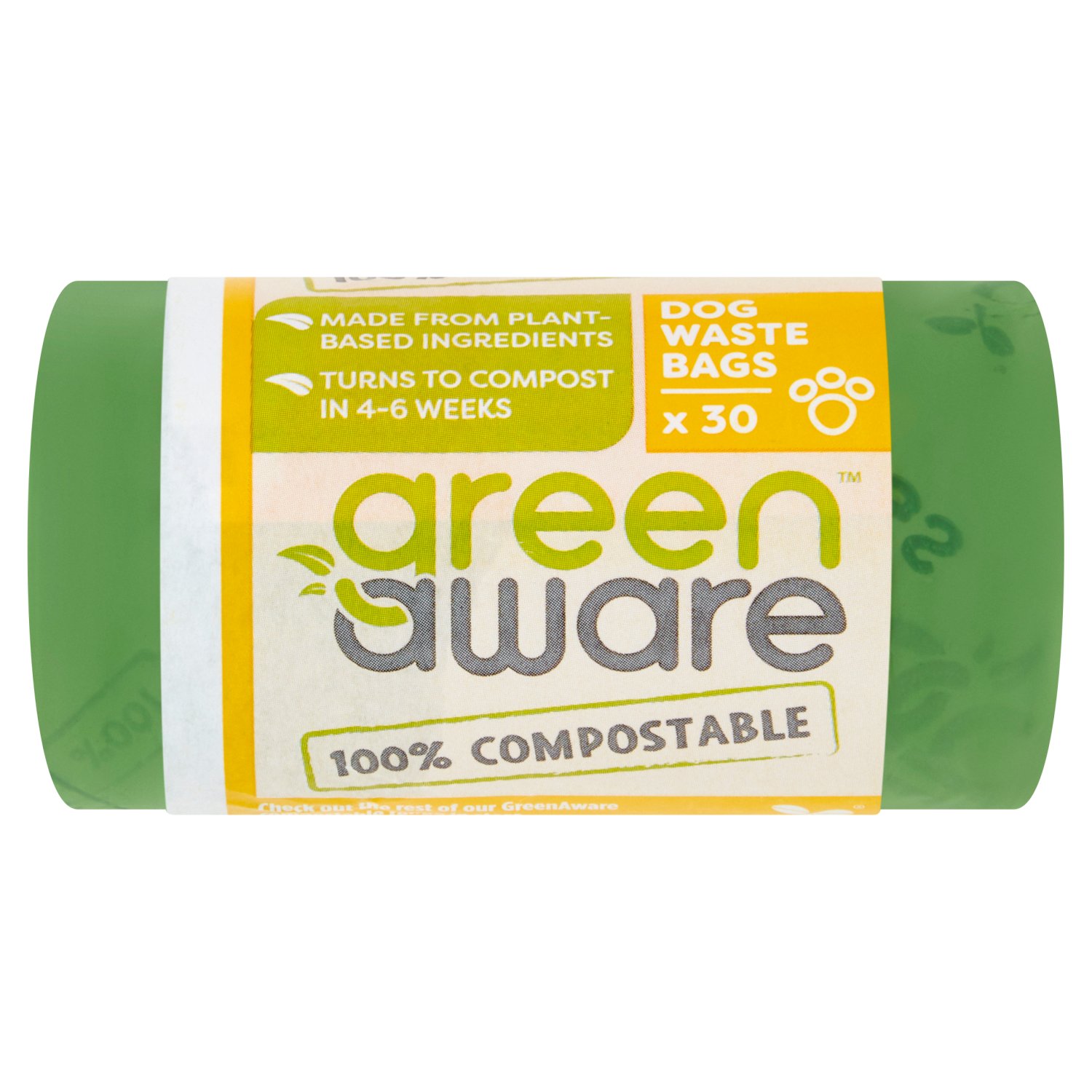 Green Aware Compostable Dog Waste Bags  (30 Piece)