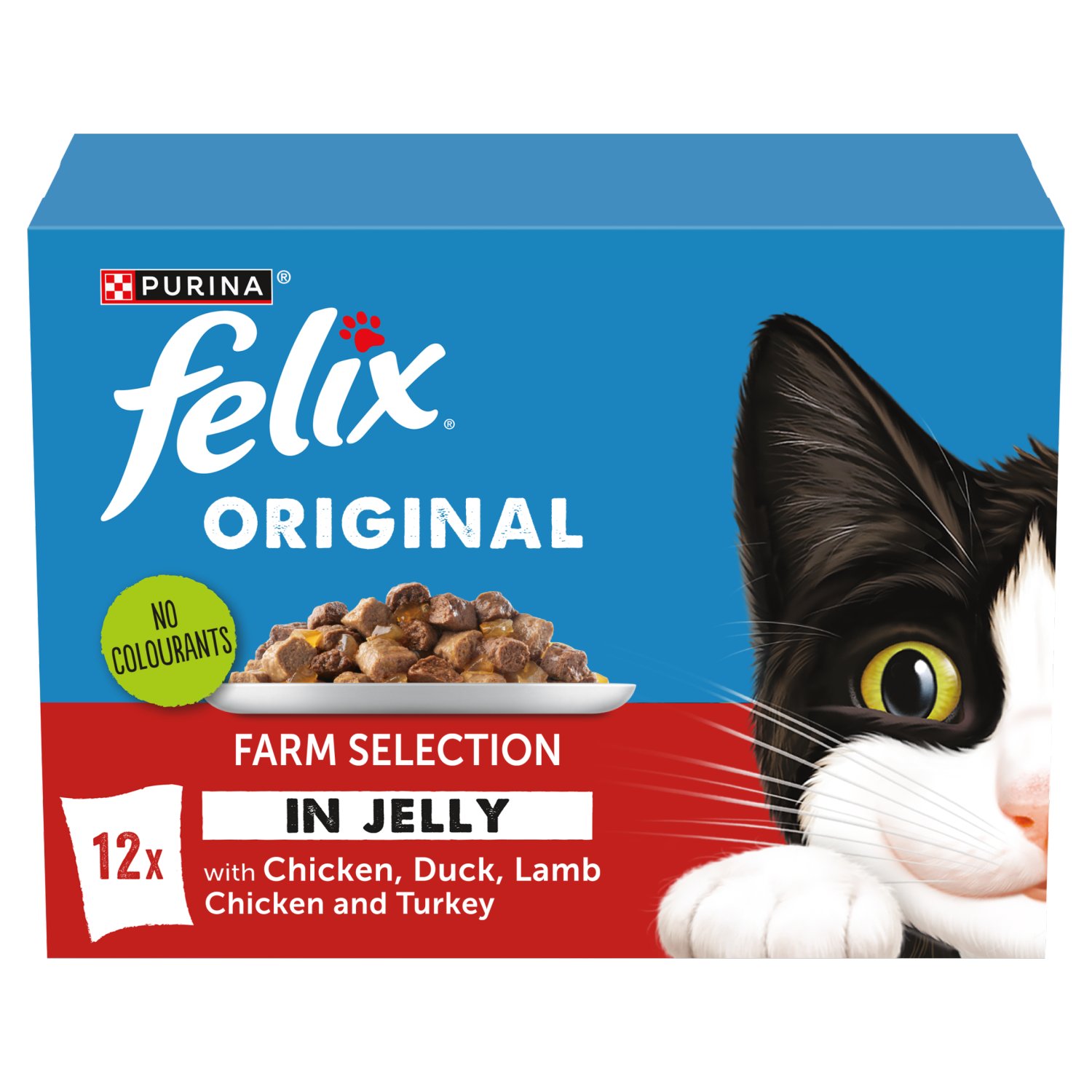 Felix Farm Selection In Jelly Cat Food Pouch 12 Pack (85 g)