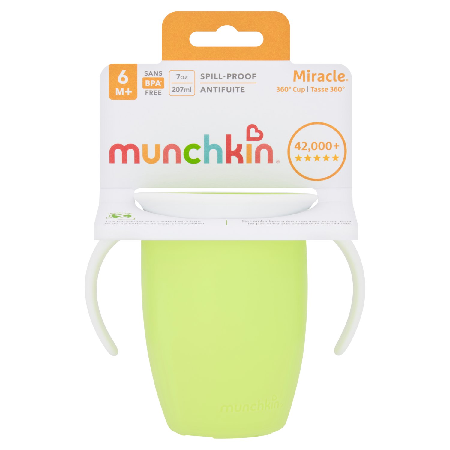 Munchkin Miracle Training Cup 7oz 6+Months (1 Piece)