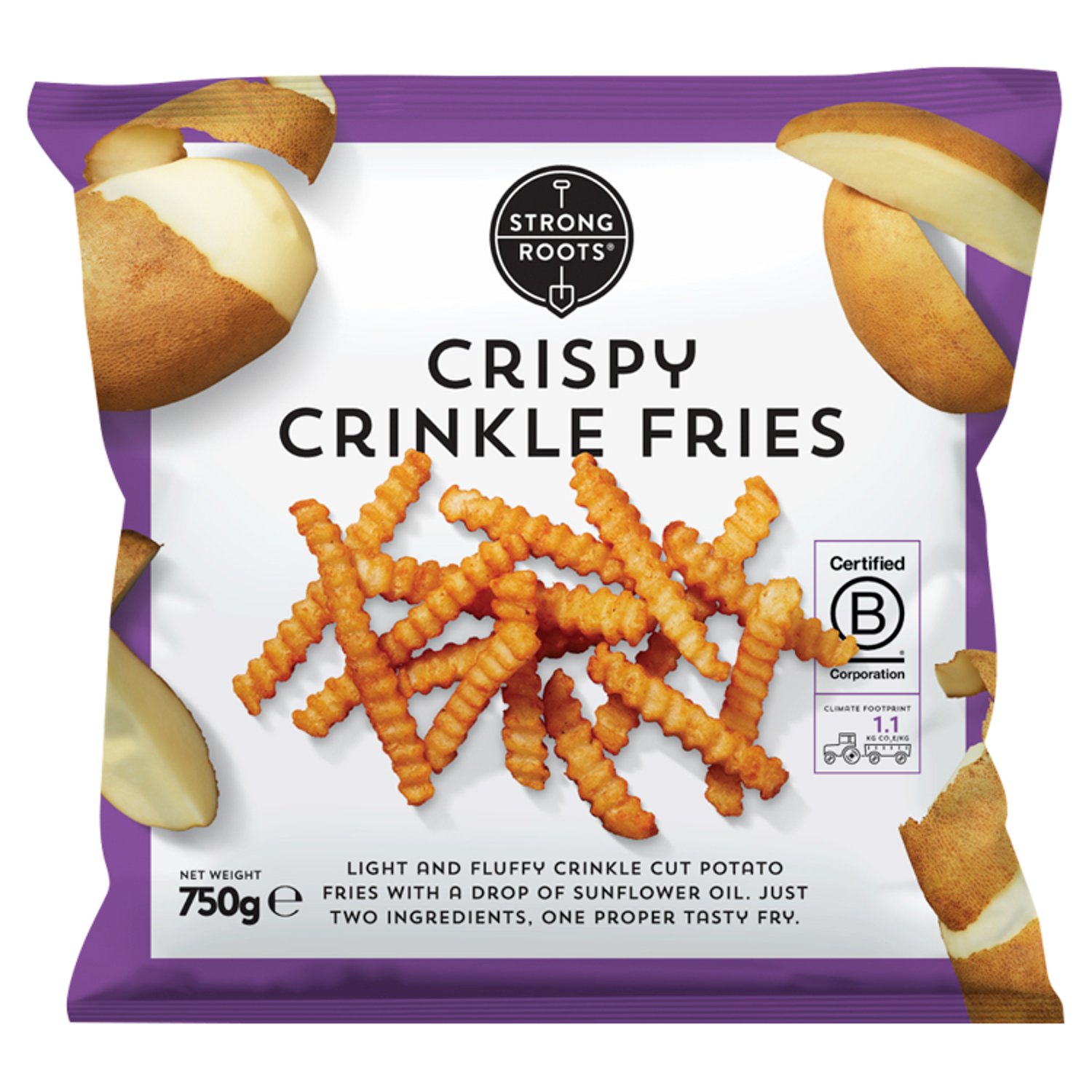 Strong Roots Crispy Crinkle Fries (750 g)