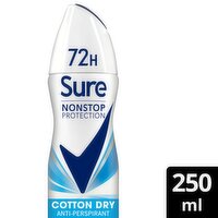 Sure Non Stop 72 Hour Antiperspirant Deodorant Spray (250 ml)