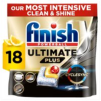 Finsh Ultimate Plus All In One Lemon Dishwasher Tablets (18 Piece)