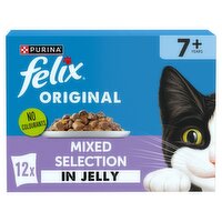 Felix Mixed Selection in Jelly Senior Cat Food Pouch 12 Pack (85 g)