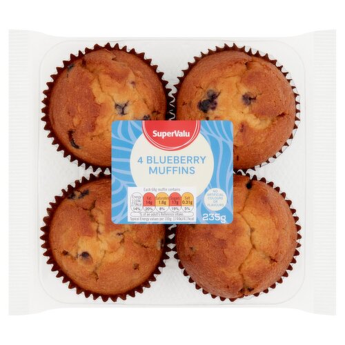 SuperValu 4pk Blueberry Muffins (235 g)