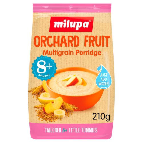 Milupa Orchard Fruit Multigrain Porridge 8+ Months (210 g)