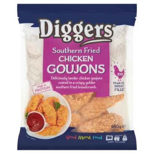 Diggers Southern Fried Chicken Goujons (360 g)