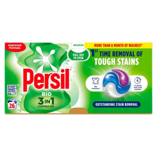 Persil Bio 3in1 Capsules 26 Wash (26 Piece)