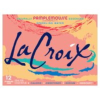 LaCroix Pamplemousse Sparkling Water, 12 fl oz, 12 count