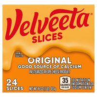 Velveeta Original Cheese Slices, 24 count, 16 oz