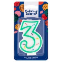 Bakery Crafts 3 in 3 Birthday Candle