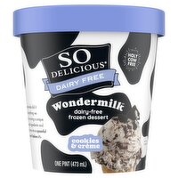 So Delicious Dairy Free Cookies and Crème Wondermilk Frozen Dessert, 1 Pint