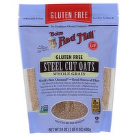 Bob's Red Mill Gluten Free Steel Cut Oats, 24 oz