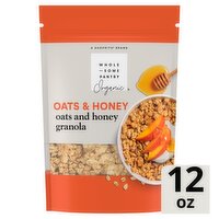 Wholesome Pantry Organic Oats and Honey Granola, 12 oz