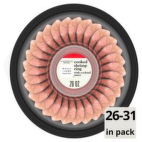 Wholesome Pantry Cooked Shrimp Ring with Cocktail Sauce, 26 - 31 shrimp per tray, 26 oz