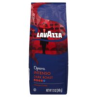 Lavazza Opera Intenso Dark Roast Ground Coffee, 12 oz