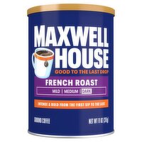 Maxwell House Dark French Roast Ground Coffee, 11 oz