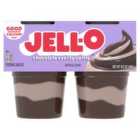 Jell-O Chocolate Vanilla Swirls Pudding Snacks, 2 count, 15.5 oz