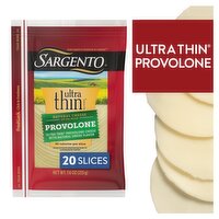 Sargento Ultra Thin Provolone Cheese, 20 count, 7.6 oz