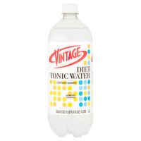 Vintage Diet Tonic Water, 33.8 fl oz