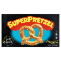 SuperPretzel Original Fully Baked Soft Pretzels, 6 count, 13 oz