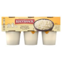 Kozy Shack Original Recipe Gluten Free Rice Pudding, 4 oz, 6 ct