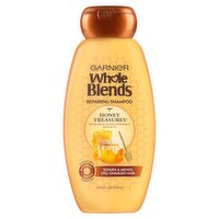 Garnier Whole Blends Repairing Shampoo Honey Treasures, For Damaged Hair, 12.5 fl. oz.