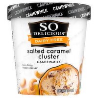 So Delicious Dairy Free Salted Caramel Cluster Cashewmilk Non-Dairy Frozen Dessert, one pint