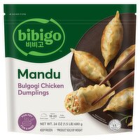 Bibigo Bulgogi Chicken Dumplings Mandu, 24 oz