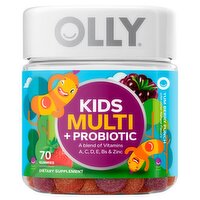 Olly Kids Multi + Probiotic Yum Berry Punch Dietary Supplement, 70 gummies