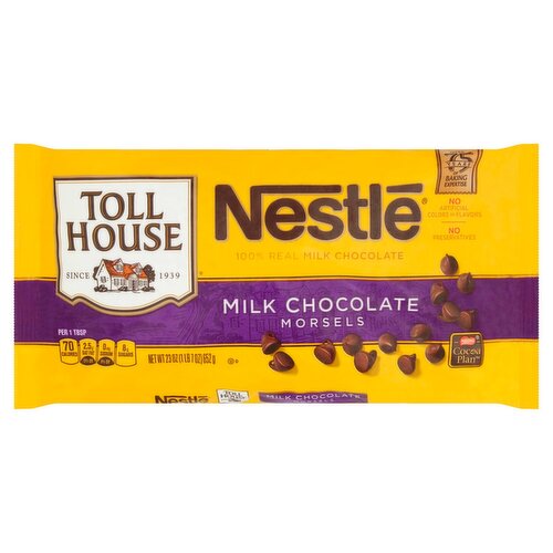 Nestlé Toll House Milk Chocolate Morsels, 23 oz