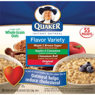 Quaker Instant Oatmeal Flavour Variety Assortment