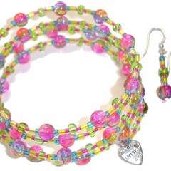 Candy Wrap Bracelet & Earring Set