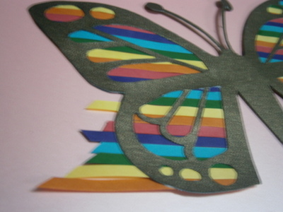 How to make a sun catcher. Butterfly Sun Catcher - Step 3