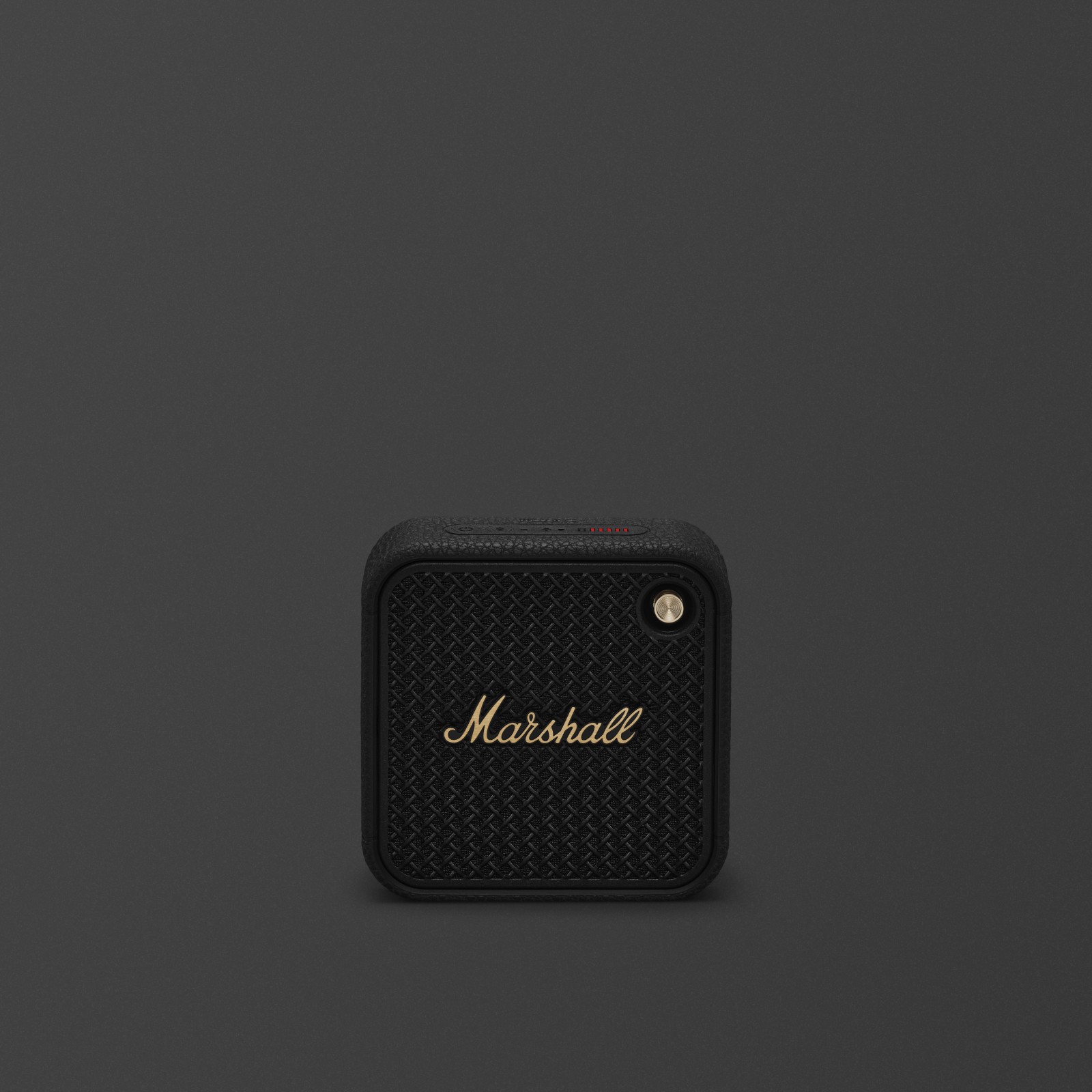 Marshall Willen II Black and Brass portable Bluetooth speaker. 