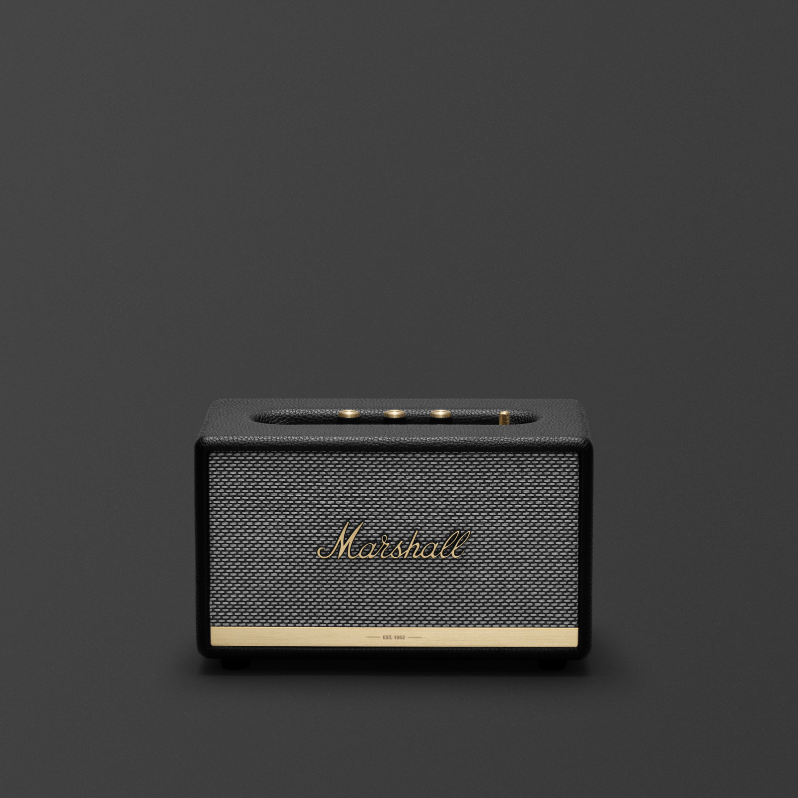 Frontansicht des Marshall Acton II Black Speaker.