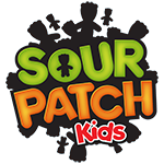 Sour Patch Kids logo, colorful candy branding