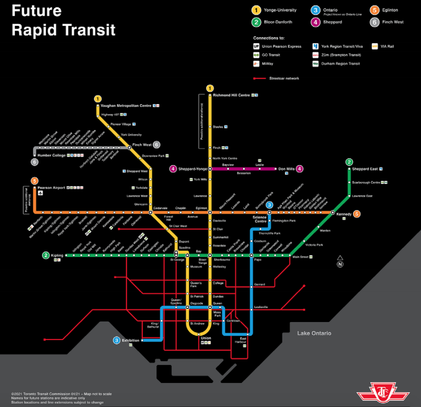 Expanded the GO Transit map to show what the system will look like ...