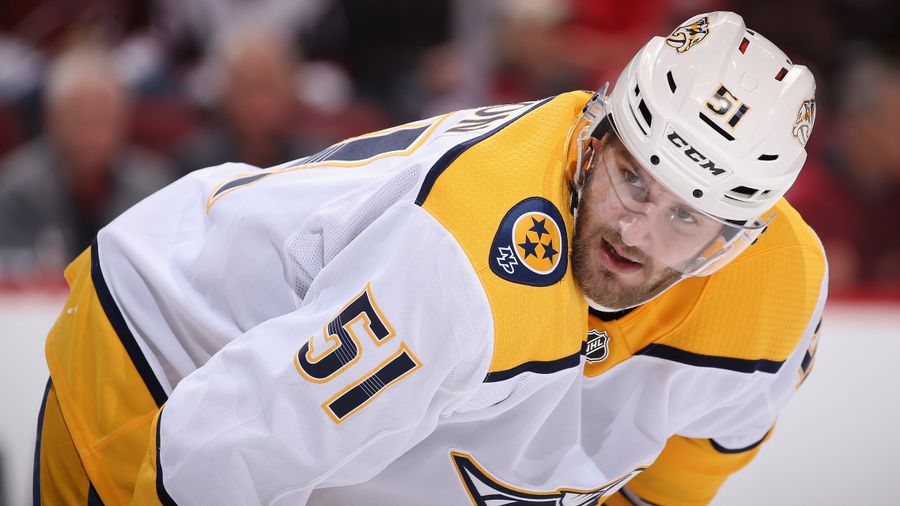 NHL Suspends Predators&#39; Austin Watson For &quot;Ongoing Issues With Alcohol Abuse&quot;