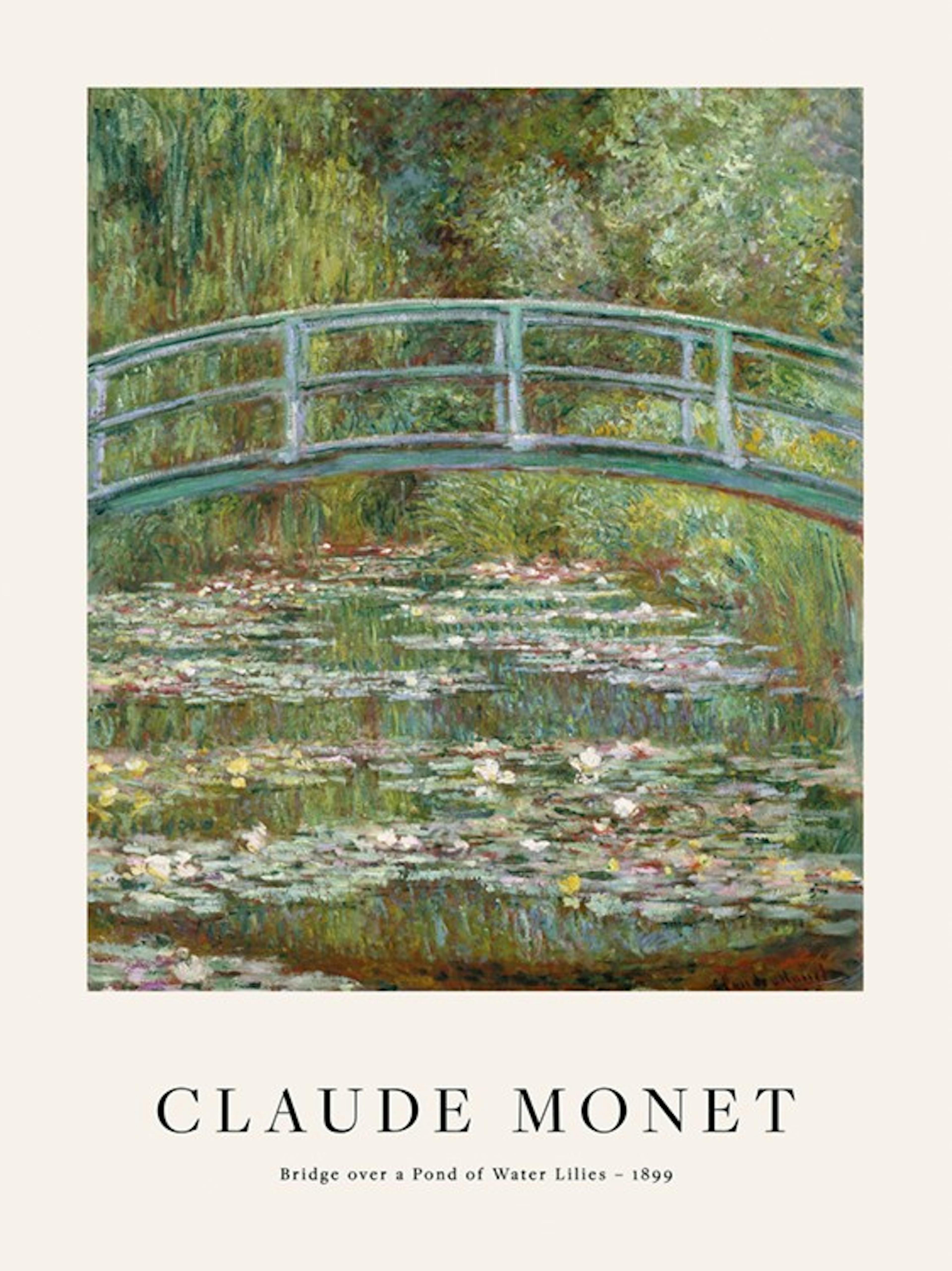 Monet - Bridge over a Pond of Water Lilies Plakat 0