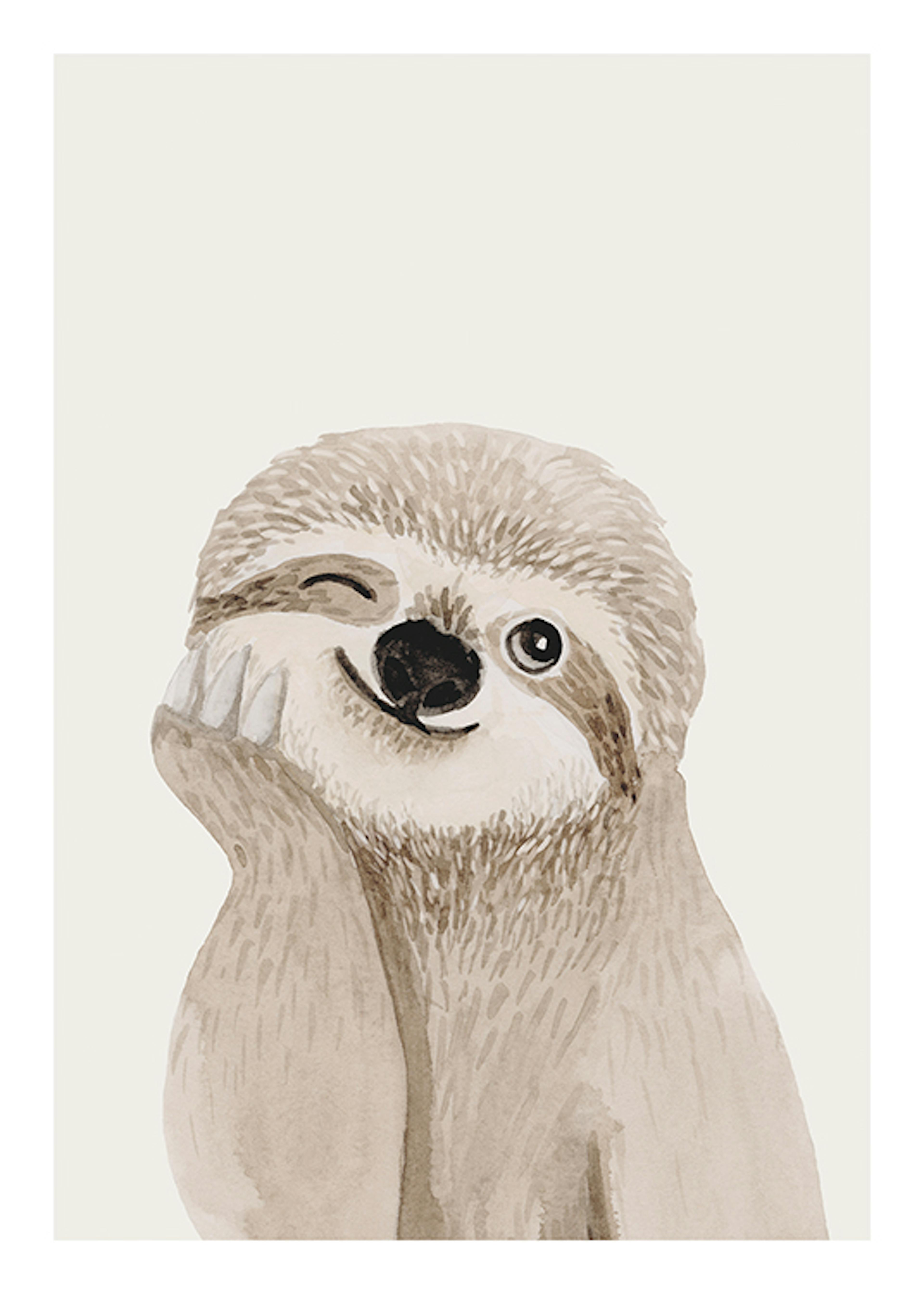 Cheeky Sloth Plakat 0