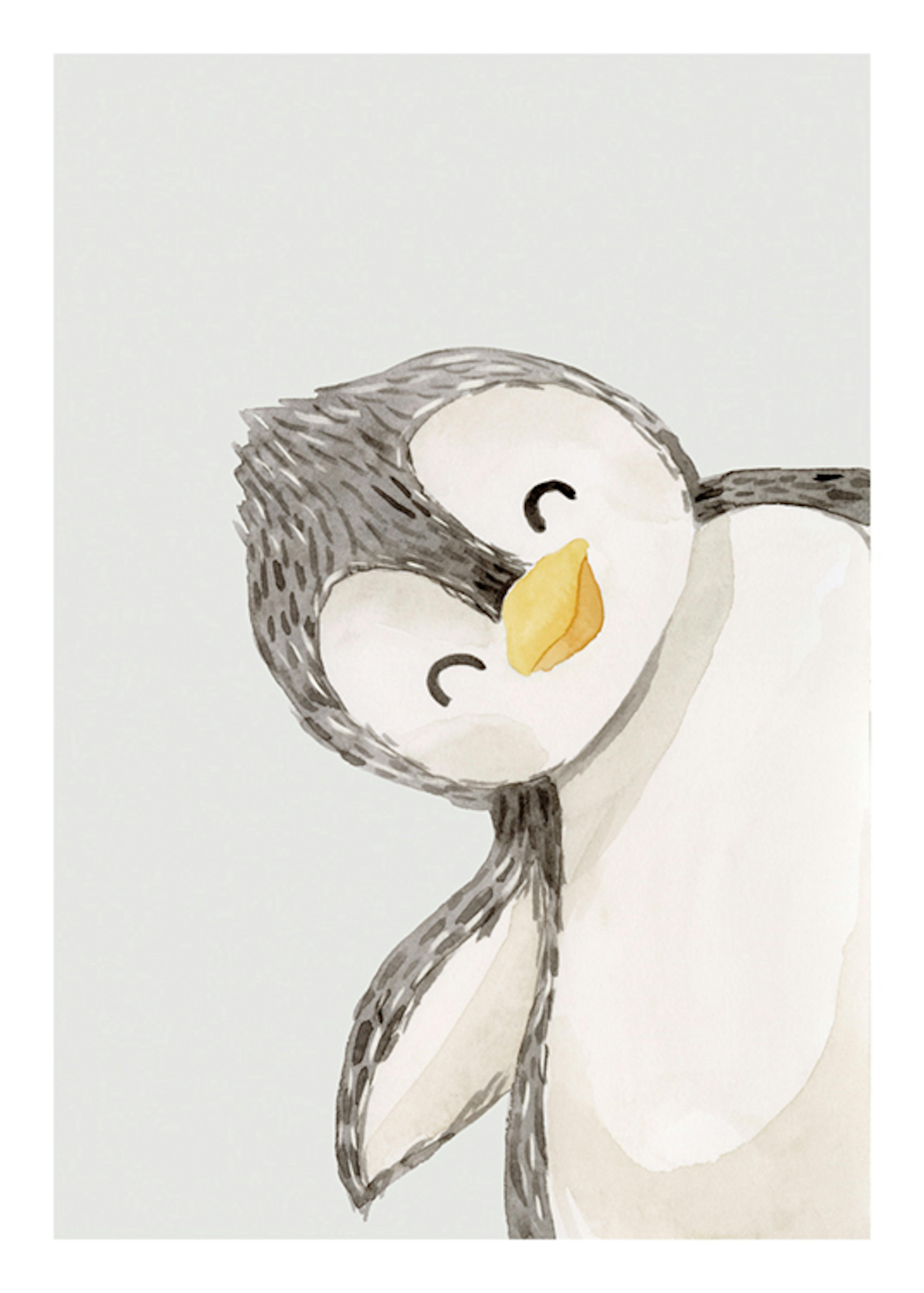 Playful Penguin Plakat 0