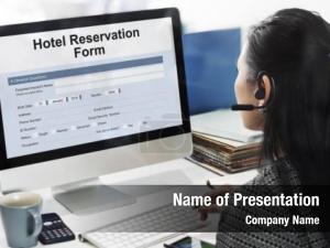 Reservation hotel booking form concept PowerPoint Template