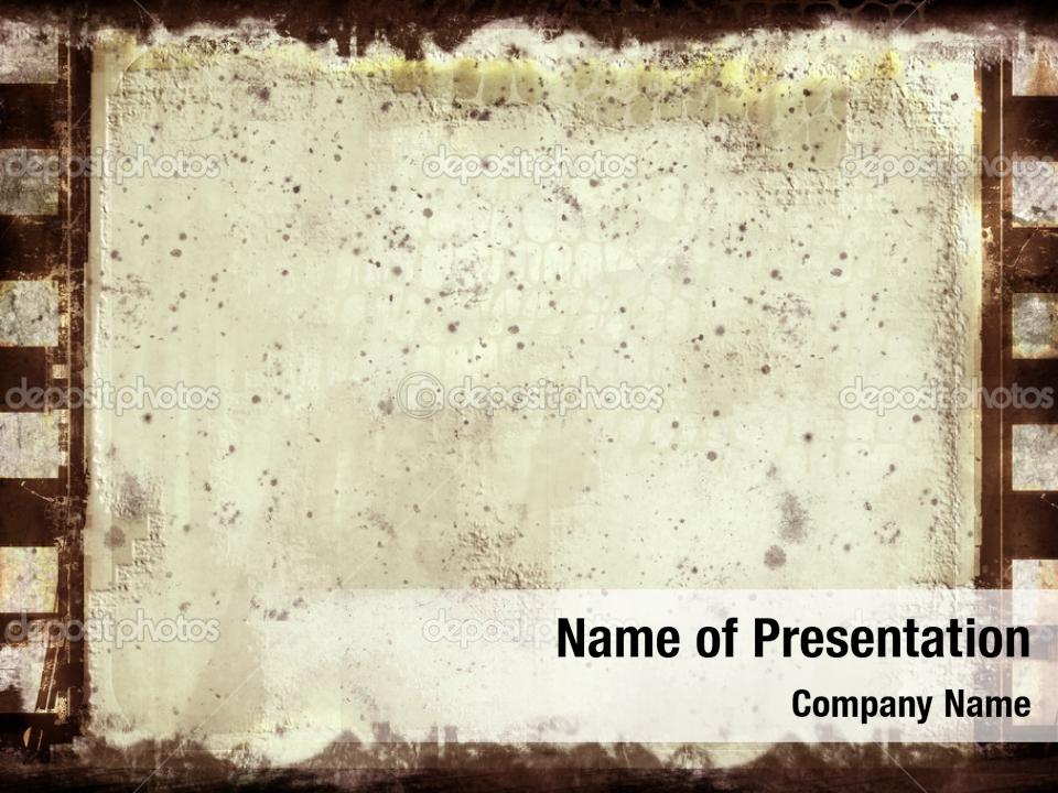 Entertainment strip old film PowerPoint Template - Entertainment strip old  film PowerPoint Background