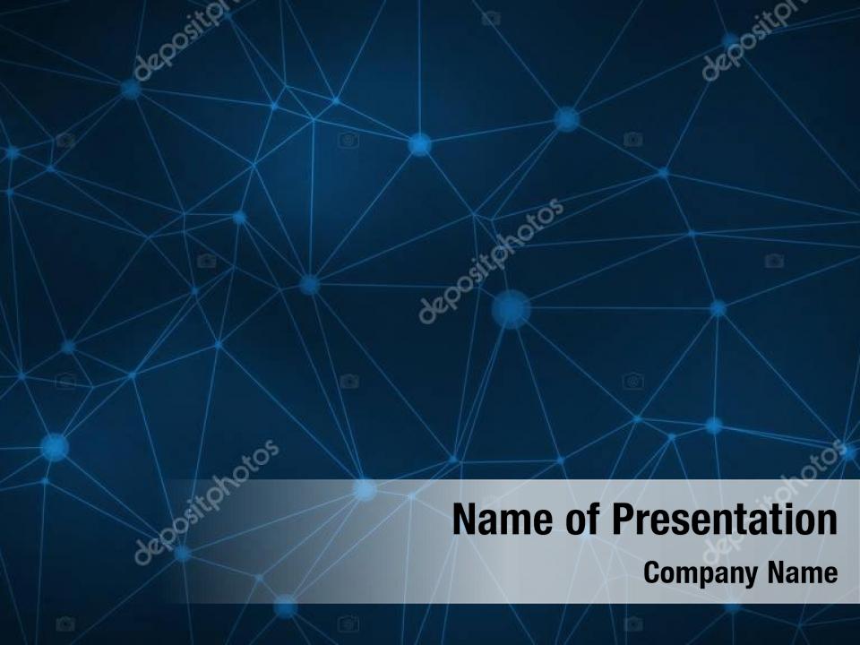 Blockchain technology on futuristic PowerPoint Template - Blockchain  technology on futuristic PowerPoint Background