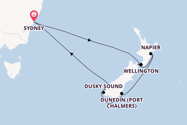 New Zealand from Sydney, Australia with the Ovation of the Seas