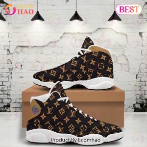 Louis Vuitton Air Jordan 13 White Mix Black LV Shoes, Sneakers