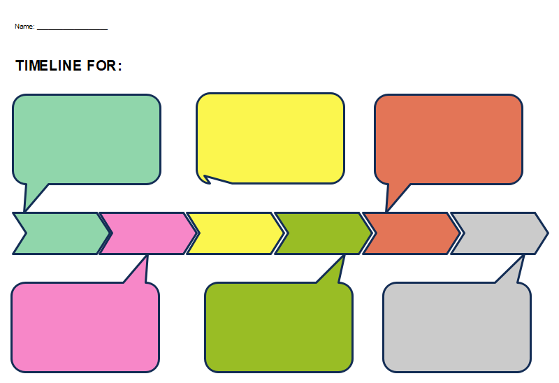 Graphic Organizer Timeline Template