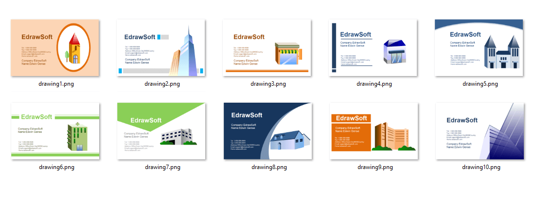 Business Card Templates about architecture